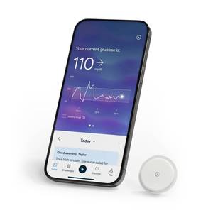 lot 3508 image: Lingo Continuous Glucose Monitor (CGM) & App. Made by Abbott. Know the impact of what you eat. 1 Lingo biosensor lasts up to 14 Days. Works with iOS and Android. US Only.