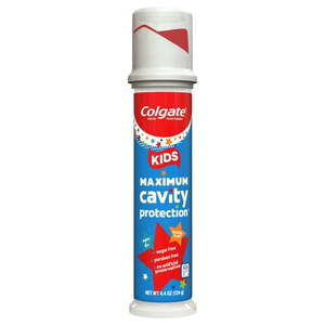 lot 3516 image: Colgate Kids Cavity Protection Toothpaste with Fluoride  Mild Bubble Fruit  4.4 oz Pump