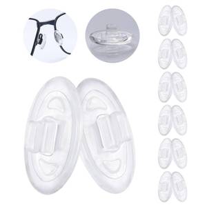 lot 1745 image: MYCOURAG 6 Pairs Replacement Silicone Nose Pads 13mm Compatible with Oakley Crosshair 2.0WireTapWhiskerMaui Jim Kahuna Sunglass
