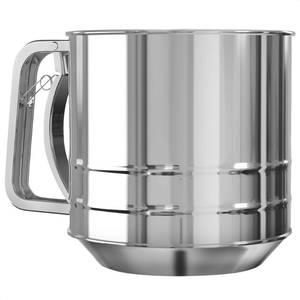 lot 2023 image: 5 Cup Flour Sifter for Baking �� Large Capacity Flour Sifter Stainless Steel with Double Mesh, Easy One-Hand Use & Dishwasher Safe �� Baking Tools for Sifting Powdered Sugar, Cocoa & Valentine Cookies