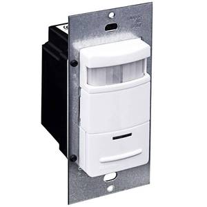 lot 2039 image: Leviton Decora 120277-Volt Wall Switch Occupancy Sensor, ODS10-IDE, Black