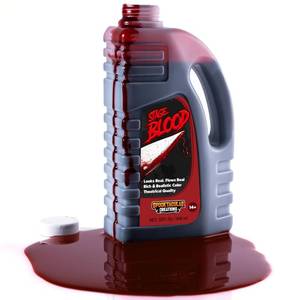 lot 2058 image: Spooktacular Creations 32 oz Fake Halloween Vampire Blood Bottle Fake Blood Stage Blood for Halloween Costume, Zombie, Vampire and Monster Makeup & Dress Up