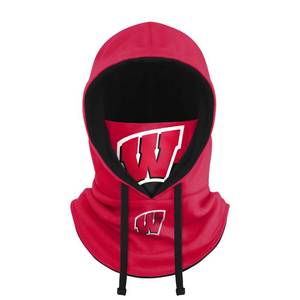 lot 2071 image: FOCO Wisconsin Badgers NCAA Drawstring Hooded Gaiter