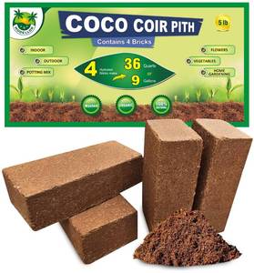 lot 2098 image: MODELLOR 4 Bricks (5 lb) Premium Super Washed Coco Coir, Yields 9 gallons, Seed Starter, Organic, pH Balanced, Gardening, Indoor, Outdoor use.