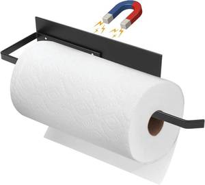 lot 2099 image: Paper Towel Holder, Magnetic Paper Towel Holder for Fridge, Toilet Paper Roll Holder Magnet Towel Rack Wall Mount Fridge Organizer for Paper Towels Rolls Bathroom Pantry RV Kitchen Storage