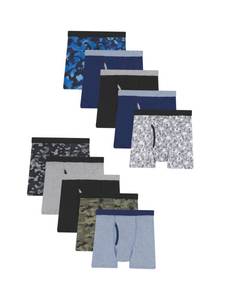 lot 2109 image: Hanes Boys And Toddler Underwear, Comfort Flex Comfortsoft Briefs, Multiple Packs Available Boxer, Multicolor - 10 Pack, Medium US
