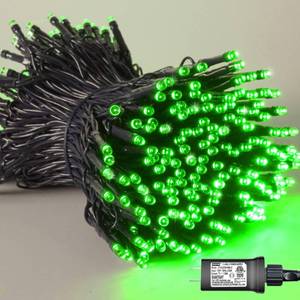 lot 2151 image: YEGUO 66ft 200 LED Green Christmas Lights Outdoor Waterproof, Green Wire String Lights Indoor, 8 Modes Twinkle Lights for Christmas Tree Plug in with Timer Memory