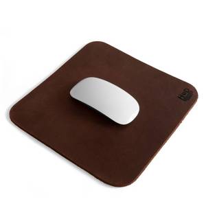 lot 2163 image: Hide & Drink Genuine Leather Mouse Pad, Anti Slip Leather Mousepad for Gaming, for Apple Magic Mouse & PC, Ergonomic Non Slip Base, Brown & Black Large Mat Pads for Desk, Computer Mousepads for Men