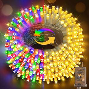 lot 2167 image: Hezbjiti 337FT 720LED Color Changing Christmas Lights Outdoor, 11 Modes String Lights IP44 Waterproof Fairy Light for Party Tree Garden Wedding Decorations (Multicolor to Warm White, Clear Wire)