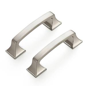 lot 3701 image: Ravinte 30 Pack Solid 3 Square Foot Arch Pulls Kitchen Cabinet Handles Brushed Nickel Pulls Silver Dresser Kitchen Cupboard Hardware Handles for Cabinets Cupboard Drawers
