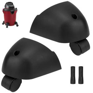 lot 3725 image: Caster Wheels & Foot Replacement Kit Fits Most of Shop Vac Vacuum and A & B Cleaner, Replace 8568000 8568010 8568011 8568009 - Heavy Duty Casters