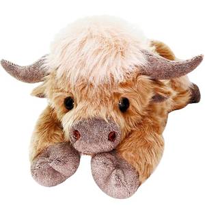 lot 3739 image: uoozii 20  4 Pounds Highland Cow Weighted Stuffed Animals with Unscented Microwavable Heating Pad, Cute Coolable Heatable Weighted Plush Warm Gift for Kids & Adults