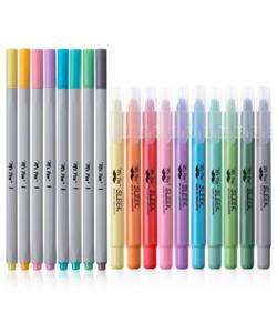 lot 4227 image: Mr. Pen- Bible Gel Highlighters and Fineliner Pens No Bleed, Pastel Colors, 18 Pcs, Bible Journaling Kit