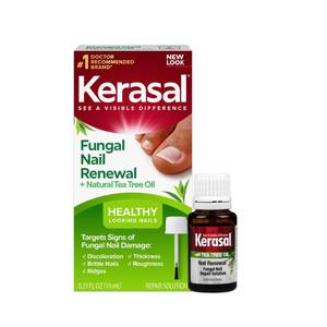lot 4266 image: Kerasal Renewal Nail Repair Solution with Tea Tree Oil for Discolored and Damaged Nails, 0.33 Oz (Pack of 1)