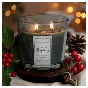 lot 4284 image: Colonial Candle Bayberry Scented Candle Jar, Highly Fragranced Candles for Home Scented, Mottled Wax Candle, 2 Wick, 8 oz - Made in The USA