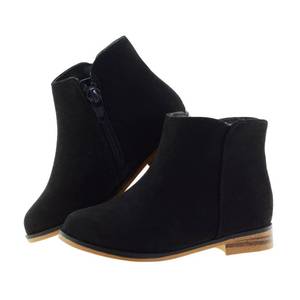 lot 5504 image: LseLom Girls Boots Ankle Boots for Girls with Zipper Short Suede Booties Fashion Boots for BigLittle Kids Black US 3
