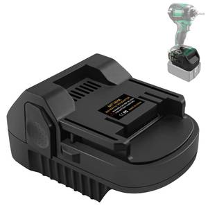 lot 6052 image: Adapter for Makita 18V Battery Convert to for Hitachi 18V Lithium Cordless Tool and for Metabo HPT 18 Volts Slide Style Tools (Only Adapter)