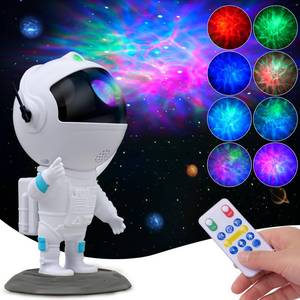 lot 6100 image: Astronaut Galaxy Projector, Star Projector, Astronaut Light Projector with 8 Colors LED Nebula, Starry Night Light Projector with Remote, Kids Room Decor, Gifts for Kids, Friends, Birthday Game Party