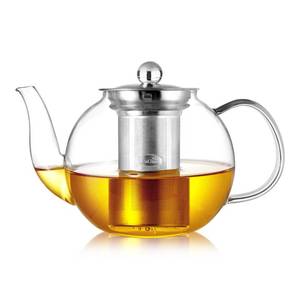 lot 7956 image: CNGLASS 900ml Glass Teapot with Removable Infuser,Clear Tea Kettle Stovetop Safe,Blooming and Loose Leaf Tea Maker