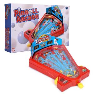 lot 7957 image: Point Games Pinball Arcade - Miniature Tabletop Baseball Board for Kids - Self-Contained & Safe Arcade Toy - Small Baseball Table Game- Pinball Machine for Kids