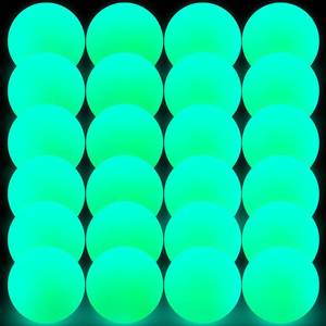 lot 7959 image: Deekin 8 Street Hockey Balls Glow in The Dark Sports Balls for Indoor Outdoor Road Roller Hockey(Green,12 Pcs)