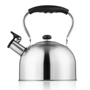 lot 7969 image: Whistling Tea Kettle �� 2.64 Quart Stovetop Teapot, Stainless Steel Water Kettle for Camping & Kitchen, Foldable Handle �� Perfect for Coffee & Tea