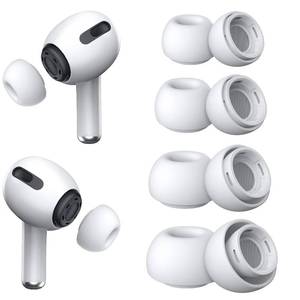 lot 8010 image: 4 Pairs  Replacement Ear Tips for AirPods Pro and AirPods Pro 2 with Noise Reduction Hole, Silicone Ear Tips for AirPods Pro with Portable Storage Box and Fit in The Charging Case(XSSML)
