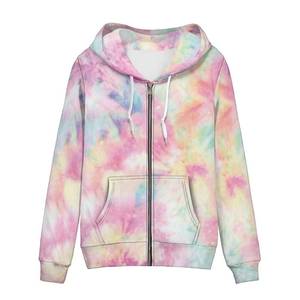 lot 8034 image: Biyejit Womens Tie Dye Zip Up Hoodie Long Sleeve Casual Fall Lightweight Long Sleeve Hoodies Drawstring Hooded Sweatshirt Jackets with Pocket