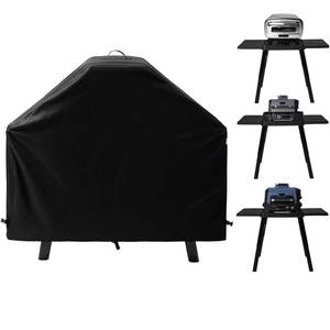 lot 8434 image: Waterproof Cover for Ninja XSKUNSTAND Outdoor Stand with Two Side Tables, Grill Accessories for Ninja Woodfire Grill OG700800900 Series & Oven OO101, for Artisan Pizza Oven MO201 (Cover Only)