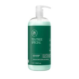 lot 8482 image: Tea Tree Hair and Body Moisturizer Leave-In Conditioner, Body Lotion, After-Shave Cream, For All Hair  Skin Types, 33.8 fl. oz.