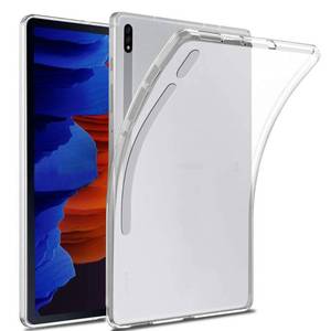 lot 10299 image: Zeking for Samsung Galaxy Tab S7 PlusTab S7 FE 5G T975T970 Case, Anti-Scratch Ultra Slim Thin Anti-Scratch TPU Rubber Soft Skin Silicone Premium Protective Case (Transparent)