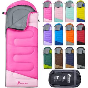 lot 13841 image: PTEROMY Sleeping Bags for Adults, Lightweight and Machine Washable, Water Resistant Backpacking Camping Sleeping Bag for Warm Cold Weather, Camping Essentials for Hiking Travel (Pink, 1.35kg)