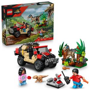 lot 13876 image: LEGO Jurassic World Raptor Off-Road Escape Dinosaur Toy - Building Playset with Dinosaur Action Figures, Jurassic World Toy for Boys & Girls, Ages 6 - Gift Idea for Birthdays - 76972