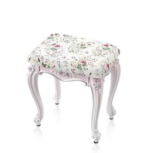 lot 14308 image: Luarisgur Floral Rectangle Stool Cover 2 Pack Bar Stool Covers Rectangle Stretch Vanity Stool Seat Covers Footstool Covers Rectangular Soft Polyester Saddle Bar Stool Covers Protector