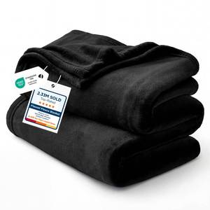 lot 15420 image: Bedsure GentleSoft Fleece Blankets Queen Size Black - Bed Blanket Soft Lightweight Plush Fuzzy Cozy Luxury Microfiber, 90x90 inches