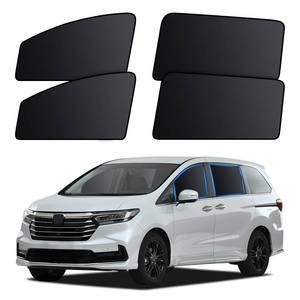 lot 15440 image: ZATOOTO Car Window Shades for Honda Odyssey 2020-2024, 4 Pcs Magnetic Car Window Covers - 100% Block Light Privacy Curtains, Side Window Sun Shade for Baby Breastfeeding, Sleeping, Camping