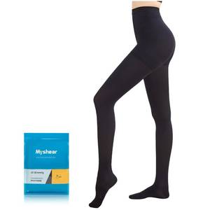 lot 16219 image: Myshear Medical Compression Pantyhose for Women Men, 20-30 mmHg Graduated Compression Tights, Closed Toe Compression Stockings, Support Hose, High Waist Compression Leggings for Varicose Veins, Edema
