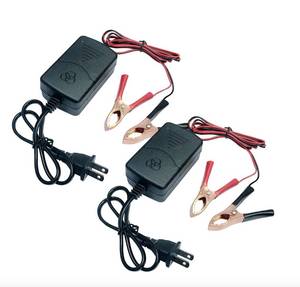 lot 16248 image: Car Battery Charger 12V 1A Battery Charger Maintainer Trickle Charger for Boats Motorcycles ATVs Riding Mowers & Car Truck SUV RV 1Pcs (2)