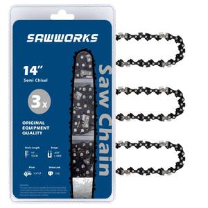 lot 16262 image: 3-Pack Stihl 14 Inch Pole Saw Chain, 14 Pitch .043 Gauge 72 Drive Links, Chainsaw Chain for 71PM3-72 Stihl MSA 120 C-B, MSA 160 C-B, MSA 200 C-B, 3670-005-0072 and More