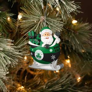 lot 16283 image: FOCO - NBA 4 Basketball Sleigh Resin Xmas Christmas Holiday Tree Hanging Ornament