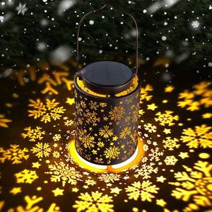 lot 19621 image: Snowflake Solar Lanterns Outdoor Waterproof, Hanging Metal Copper Lights for Garden, Patio, Porch, Yard, Romantic Valentine��s Gift for Her, Thoughtful Winter Gifts for Mom & Women