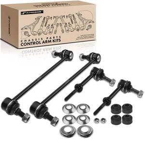 lot 19622 image: A-Premium Set of 4, Front and Rear Sway Bar Links Kit Stabilizer Bar Links, Compatible with Chevrolet Equinox 2008-2017, GMC Terrain 2010-2017, Pontiac Torrent 2008-2009