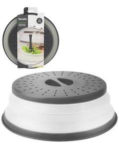 lot 20053 image: Tovolo Microwave Splatter Cover for Food, Medium (Charcoal) - Collapsible & Vented Silicone Splatter Guard Lid - Microwave Plate & Dish Cover with Handle - BPA-Free Kitchen Gadget for Meal Prep
