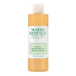 lot 20092 image: Mario Badescu AHA Botanical Body Wash Moisturizing, Clarifying and Gentle Exfoliating Wash for Brighter, Softer and Smoother Skin, Body Soap Infused with Glycolic Acid & Fruit Enzymes, 8 Fl Oz