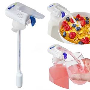 lot 20097 image: The Magic Tap Automatic Drink Dispenser - Hands-Free Beverage Dispenser for Fridge - Perfect for Milk, Juice - Gifts for Women & Men - 1 Pack, White