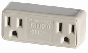lot 20130 image: Thermo Cube Model TC-3 Thermostatically Controlled Outlet - On at 35-DegreesOff at 45-Degrees