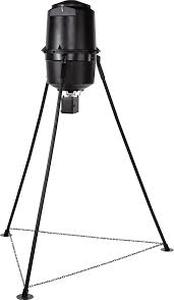 lot 19635 image: Game Winner 200lb Molded Barrel Feeder with Solar Panel Complete, Broken Box