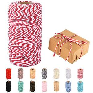 lot 2205 image: Cotton Twine, 328 Feet Red & White - Craft & Wedding Decor, Butchers & Christmas Wrapping String
