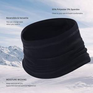 lot 2230 image: B BINMEFVN Polar Fleece Neck Warmer - Windproof Winter Neck Gaiter Cold Weather Face Mask For Men Women - 1 Pack
