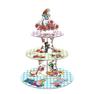lot 2233 image: CC HOME Tea Party Cupcake Stand 3 Tier Cake Stand for Kids Birthday Party Decorations